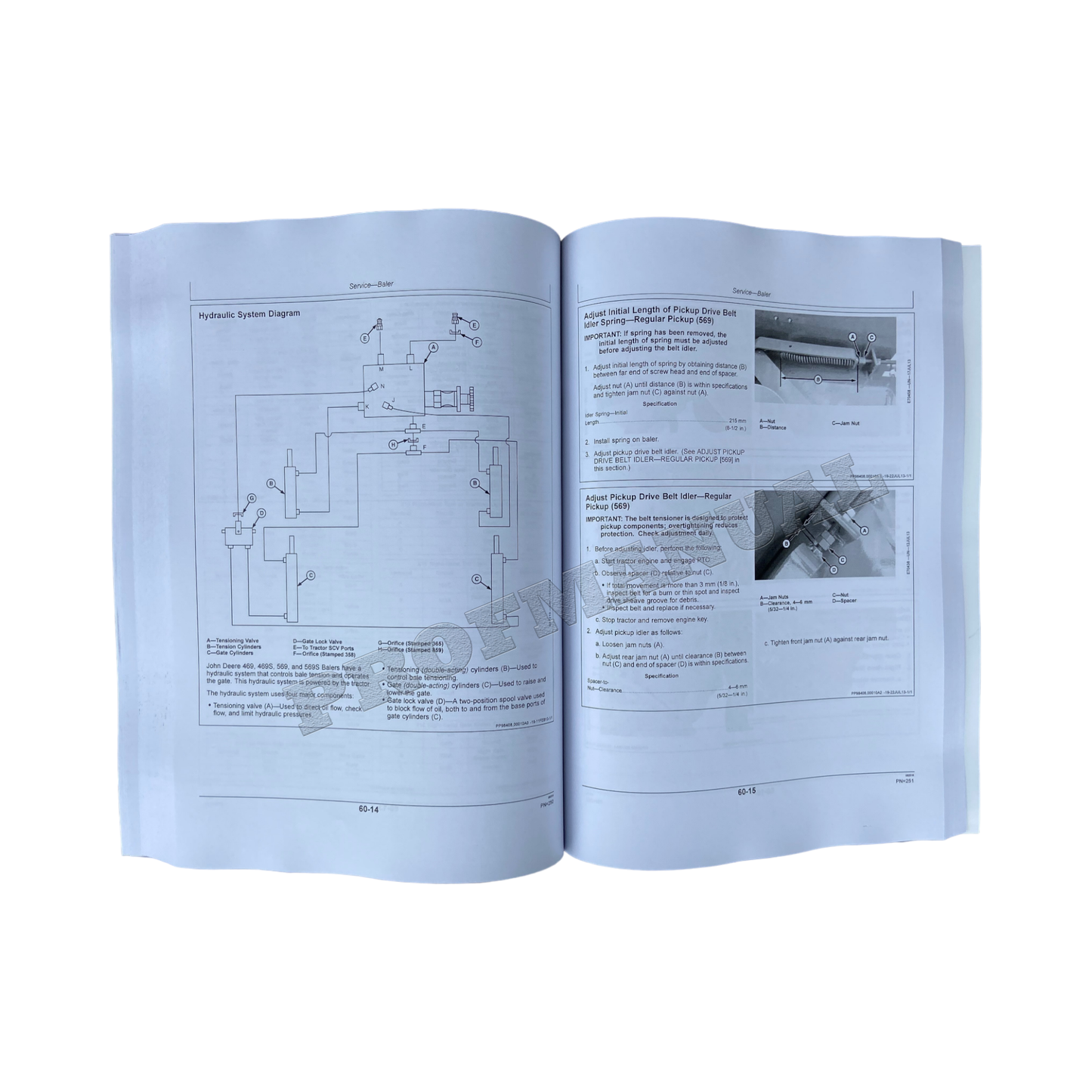 JOHN DEERE 469  469  569  569 SILAGE BALER OPERATORS MANUAL