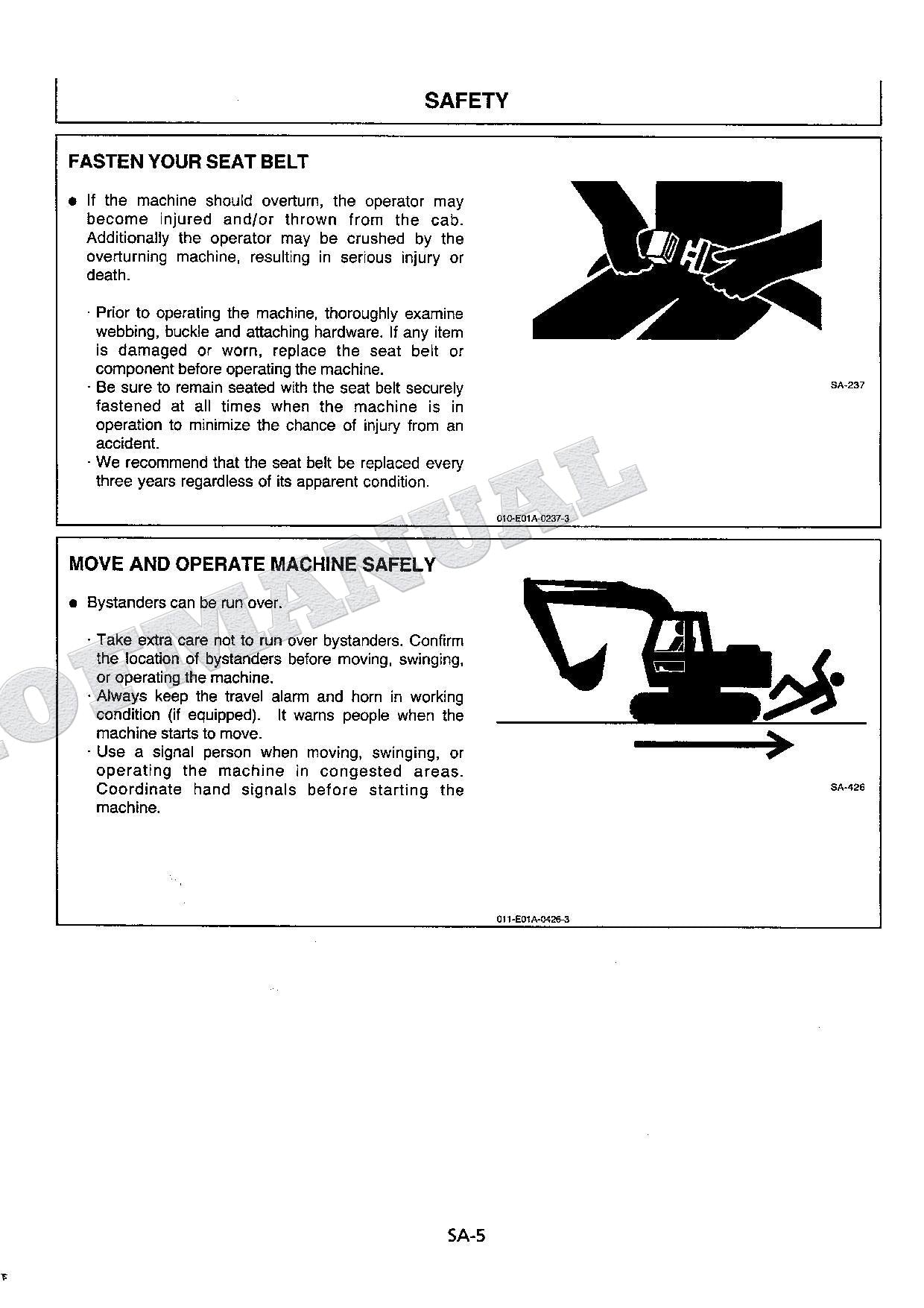 HITACHI EX200-5 Excavator Service manual Troubleshooting with Big Schematics