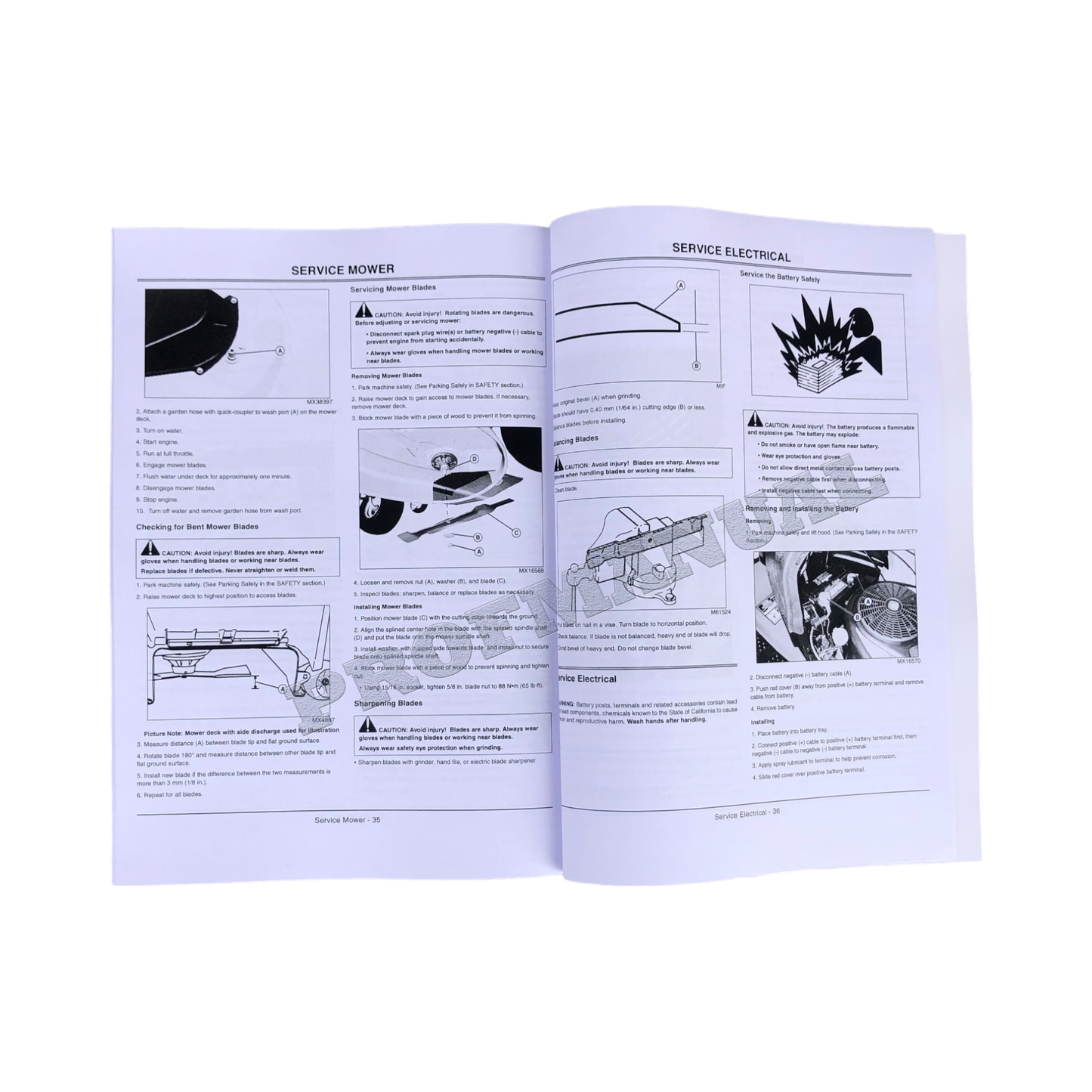 JOHN DEERE LA105 LA115 LA125 LA135 LA145 LA165 LA175 TRAKTOR-BETRIEBSHANDBUCH