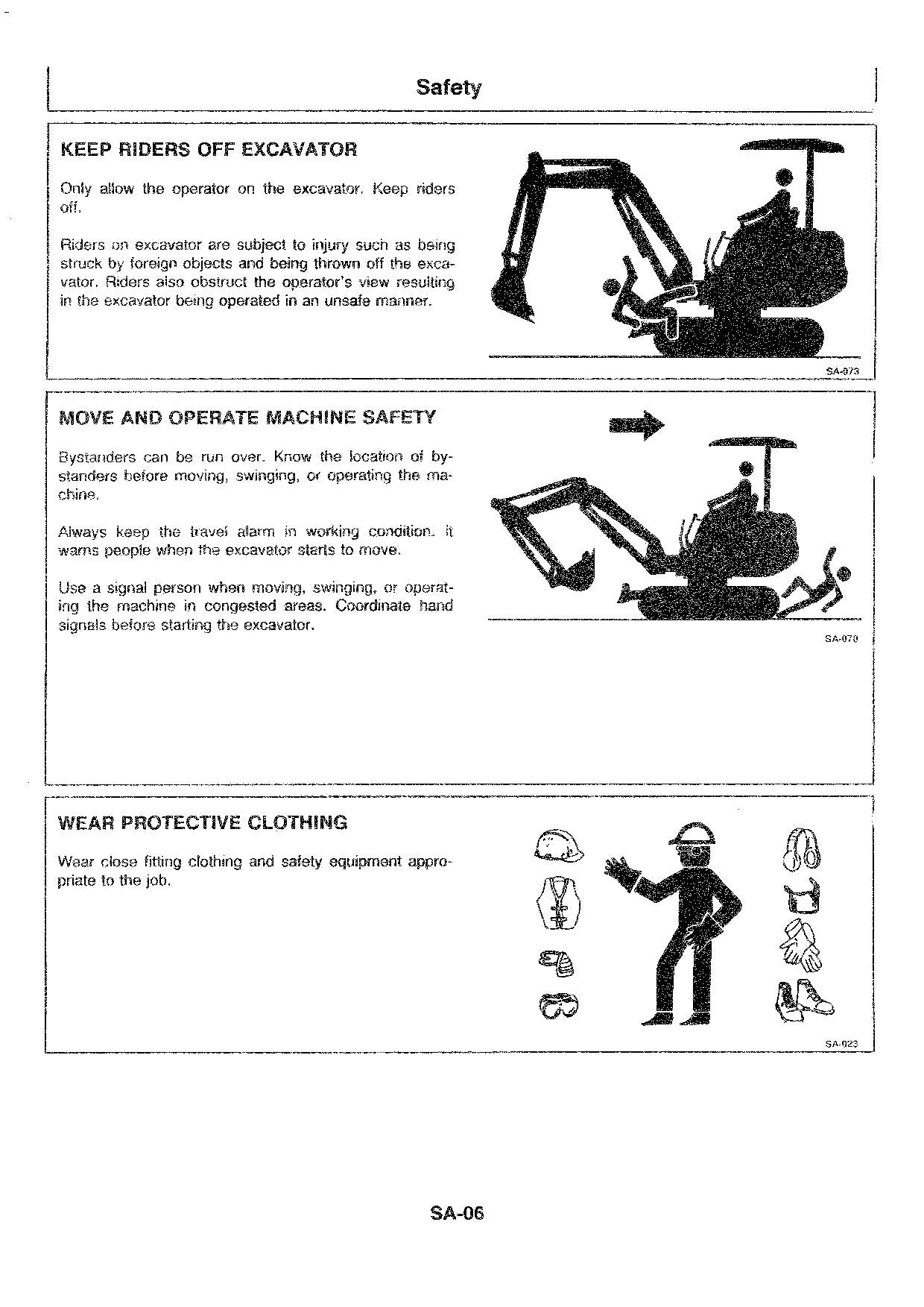 Hitachi EX8 EX12 EX15 Excavator Operational Test Troubleshooting Service manual