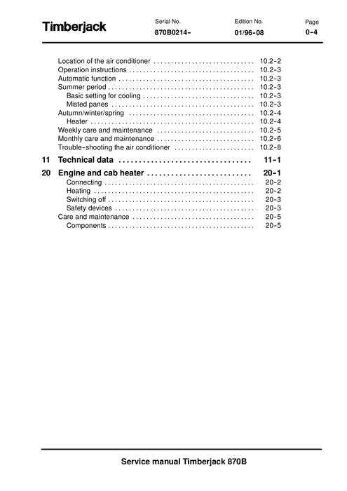 JOHN DEERE 870B RAD-ERNTEMASCHINE SERVICE-REPARATURHANDBUCH