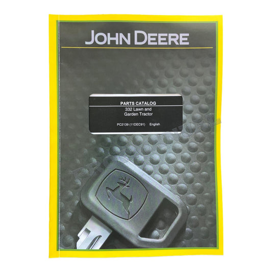 JOHN DEERE 332 TRAKTOR ERSATZTEILKATALOGHANDBUCH