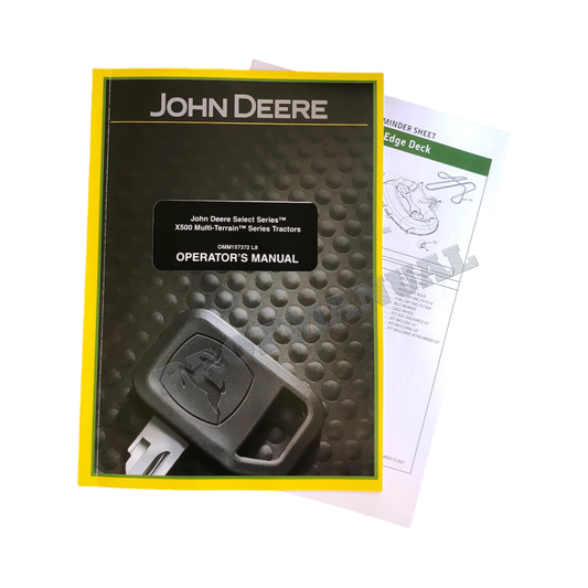 MANUEL D'UTILISATION DU TRACTEUR JOHN DEERE X500 X520 X534 X540 + !BONUS!