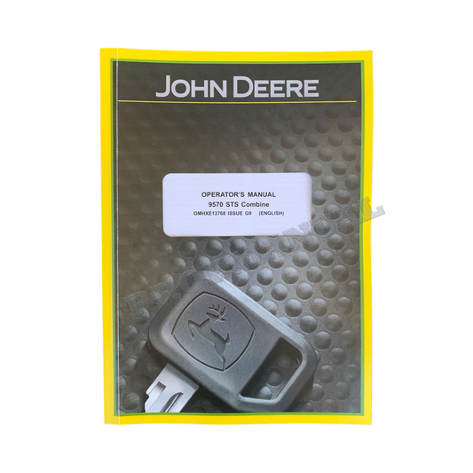 JOHN DEERE 9570 STS  COMBINE OPERATORS MANUAL #2