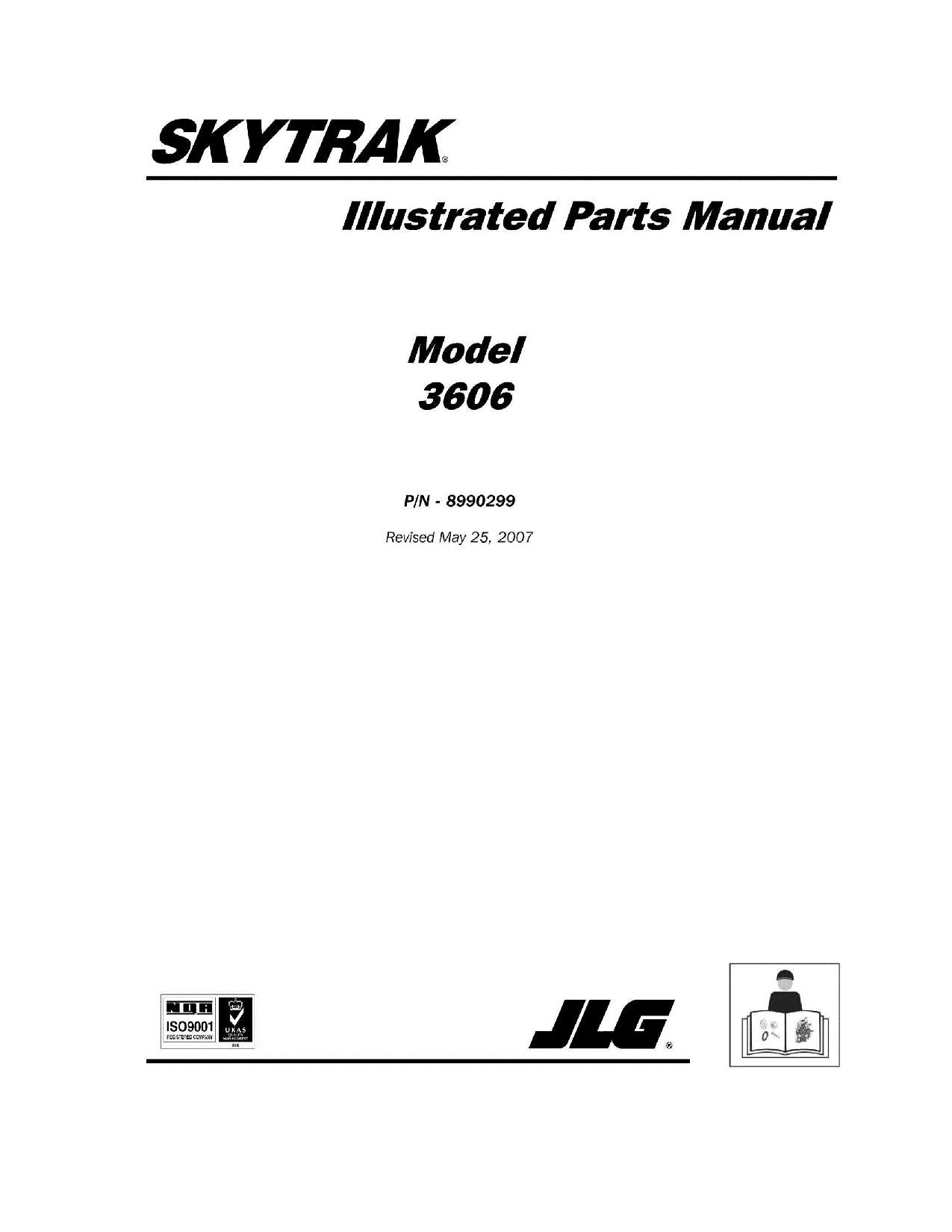 SKYTRAK 3606 Telehandler Parts Catalog Manual