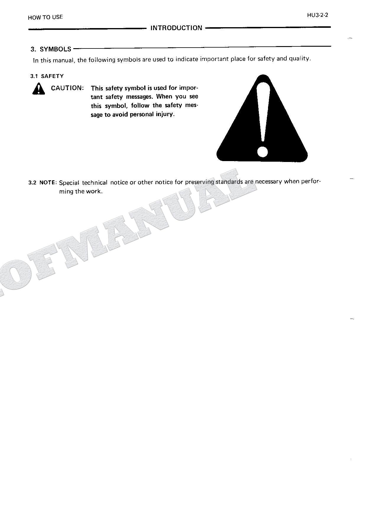 HITACHI EX220 Hudraulic Excavator Service Manual