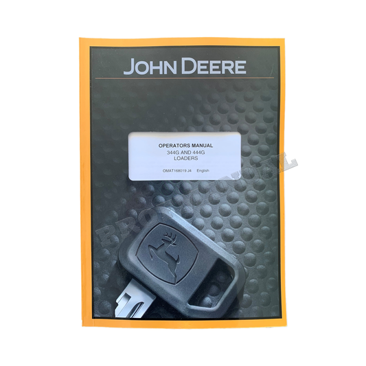 JOHN DEERE 344G 444G  LOADER OPERATORS MANUAL