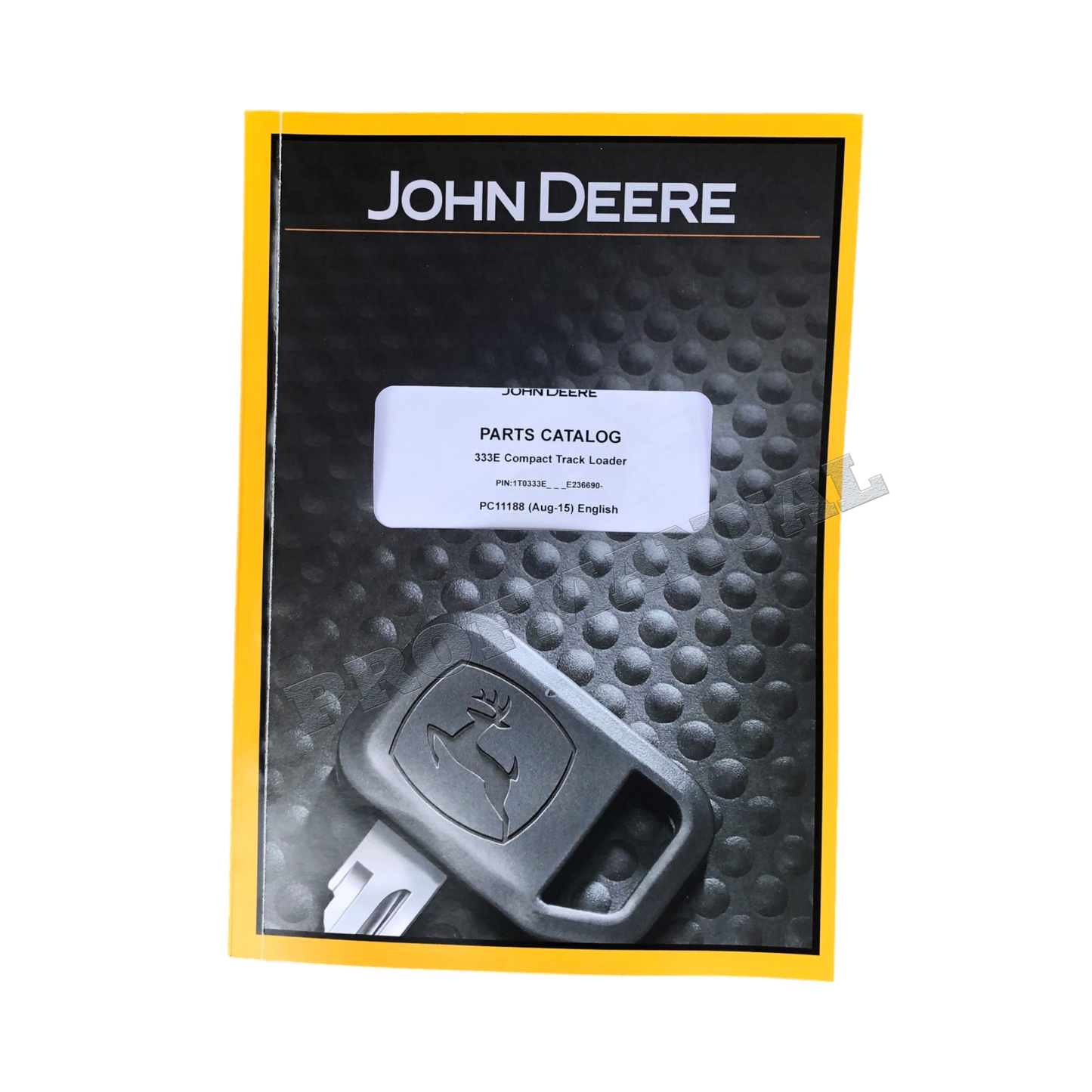 CATALOGUE DES PIÈCES DÉTACHÉES POUR CHARGEUSE COMPACTE SUR CHENILLES JOHN DEERE 333E + !BONUS! 