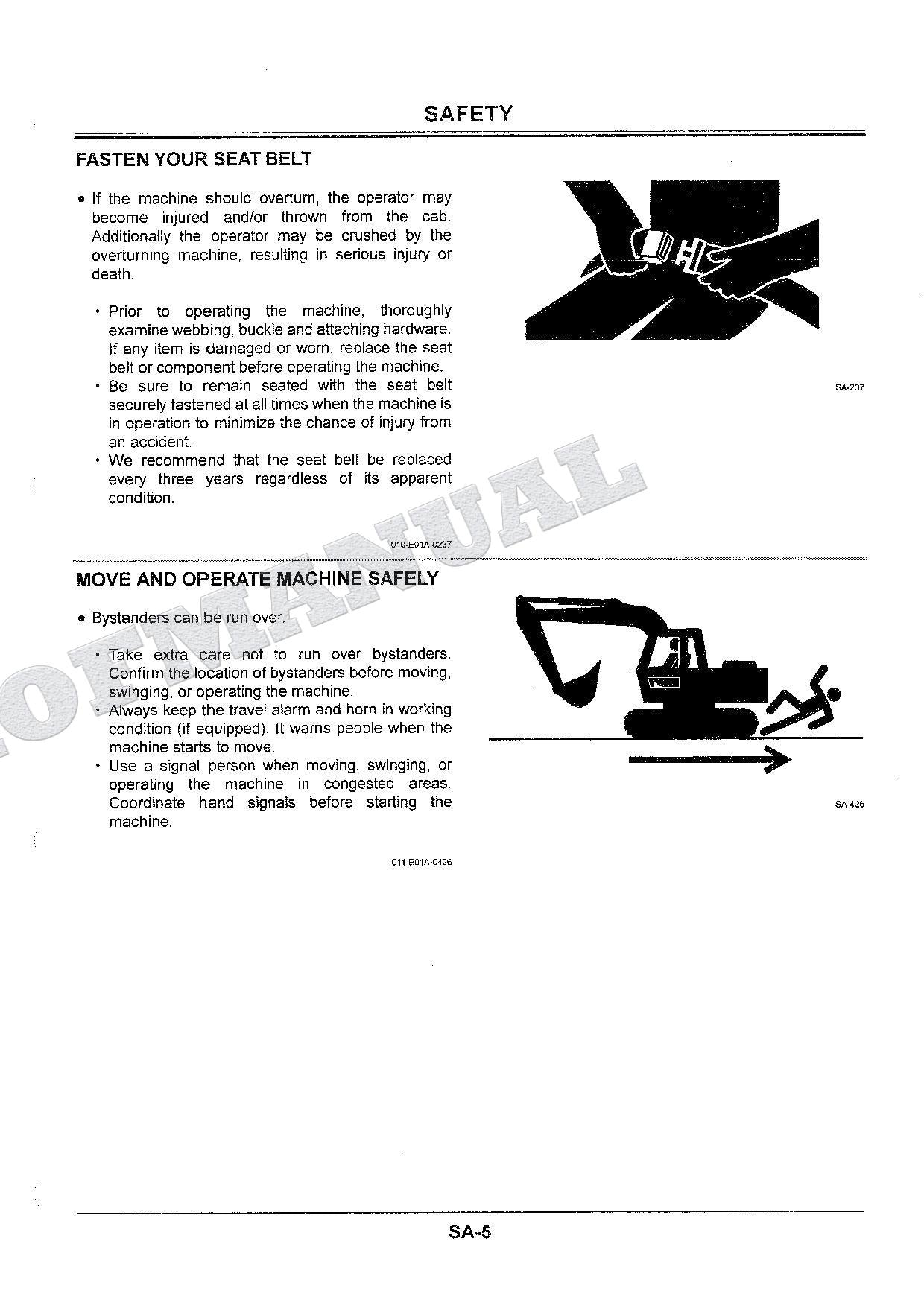 HITACHI EX225USR EXCAVATOR Service manual Troubleshooting