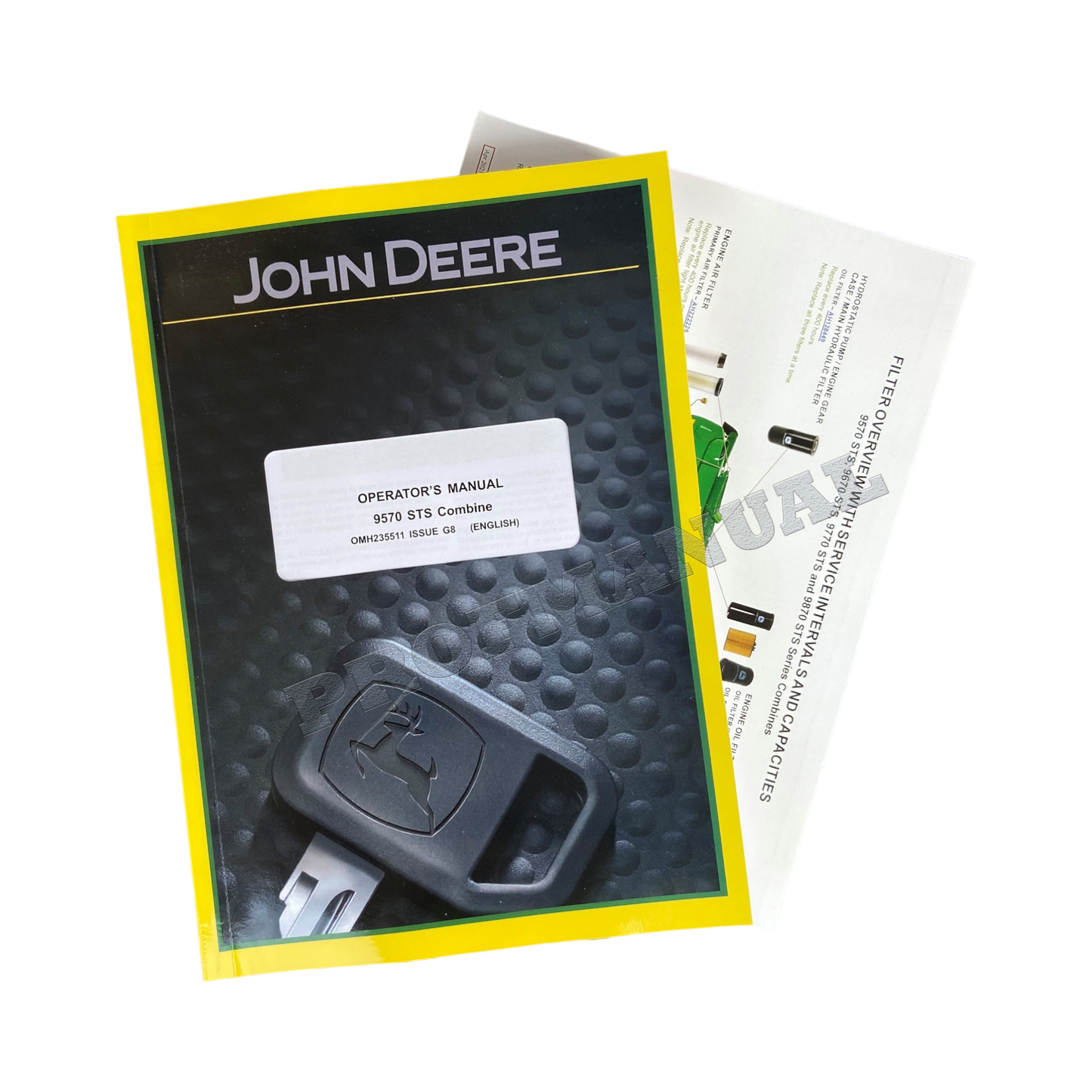 JOHN DEERE 9570 STS COMBINE OPERATORS MANUAL + !BONUS!