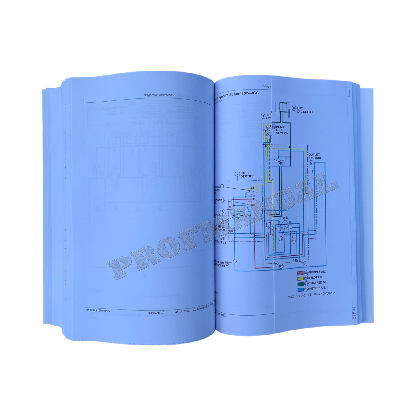 JOHN DEERE 450J 550J 650J DOZER OPERATION TEST SERVICE MANUAL + !BONUS! TM10292