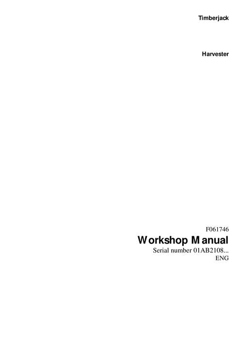 JOHN DEERE 1270C WHEELED HARVESTER SERVICE REPAIR MANUAL s-n  01AB2108-