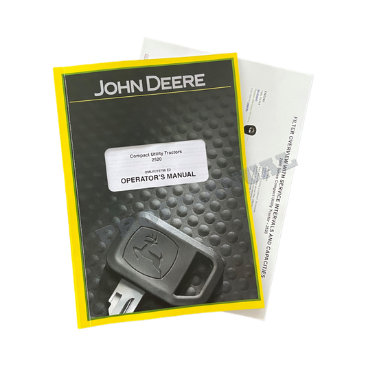 JOHN DEERE 2520 TRACTOR OPERATORS MANUAL + BONUS!