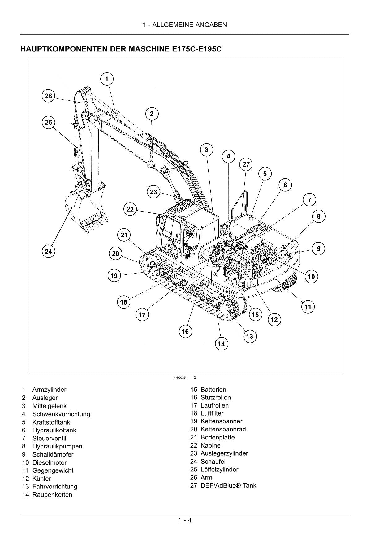 New Holland E175C E195C Bagger Manuel d'instructions