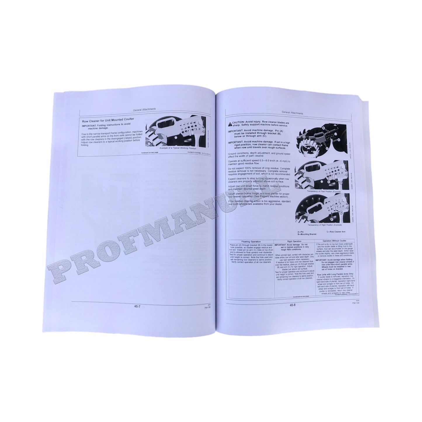 JOHN DEERE 1790 PLANTER OPERATORS MANUAL #5