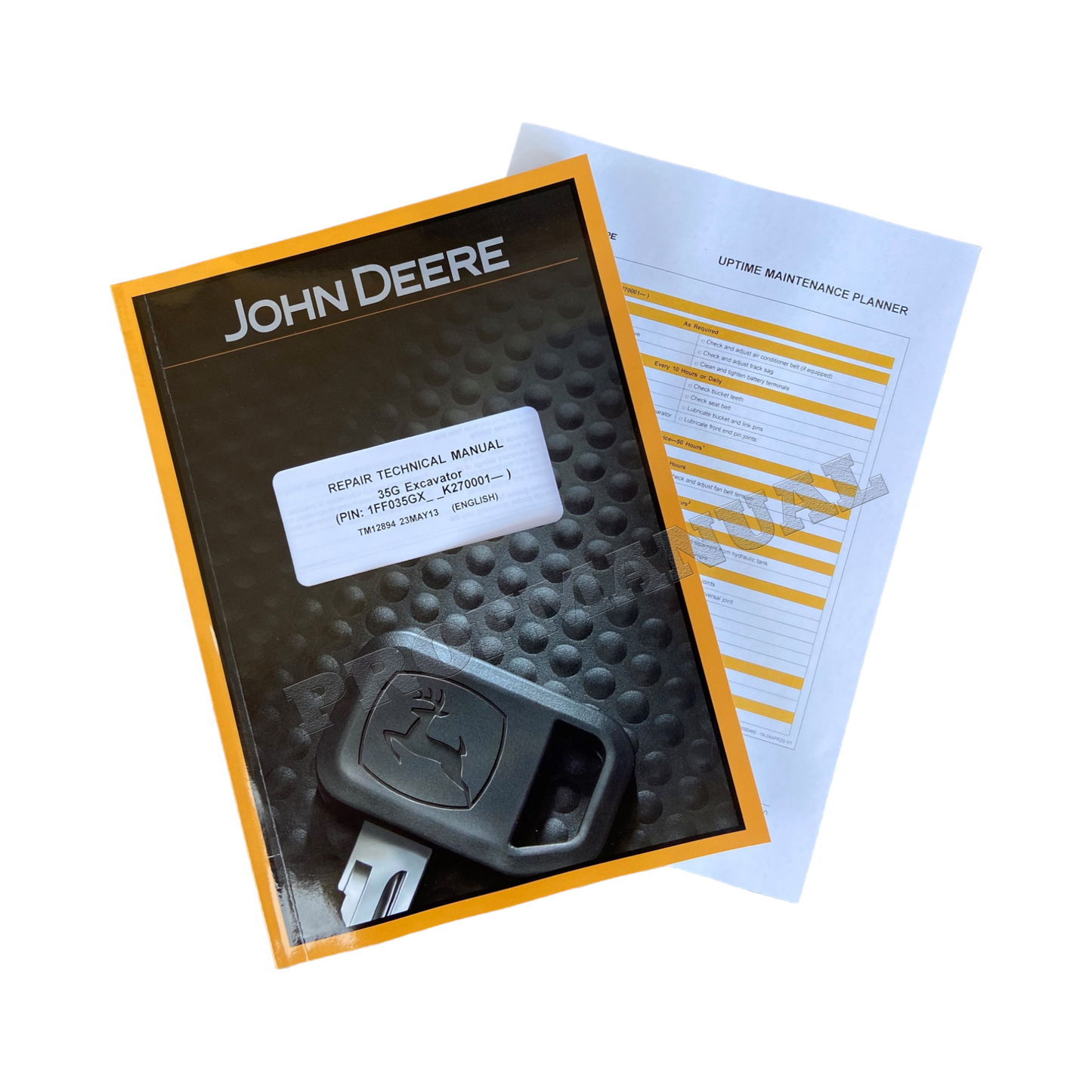 JOHN DEERE 35G EXCAVATOR REPAIR SERVICE MANUAL + !BONUS!