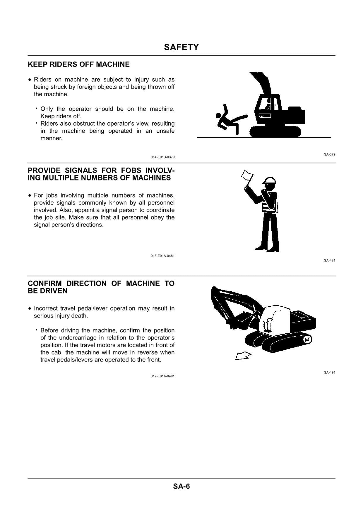 Hitachi EX60 to EX5500 EX60-2 to EX3500-2 UNDERCARRIAGE Excavator Service manual