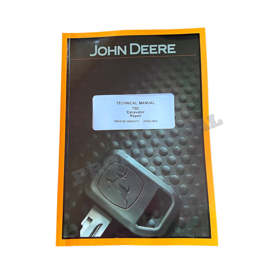 JOHN DEERE 75D EXCAVATOR REPAIR SERVICE MANUAL + !BONUS!