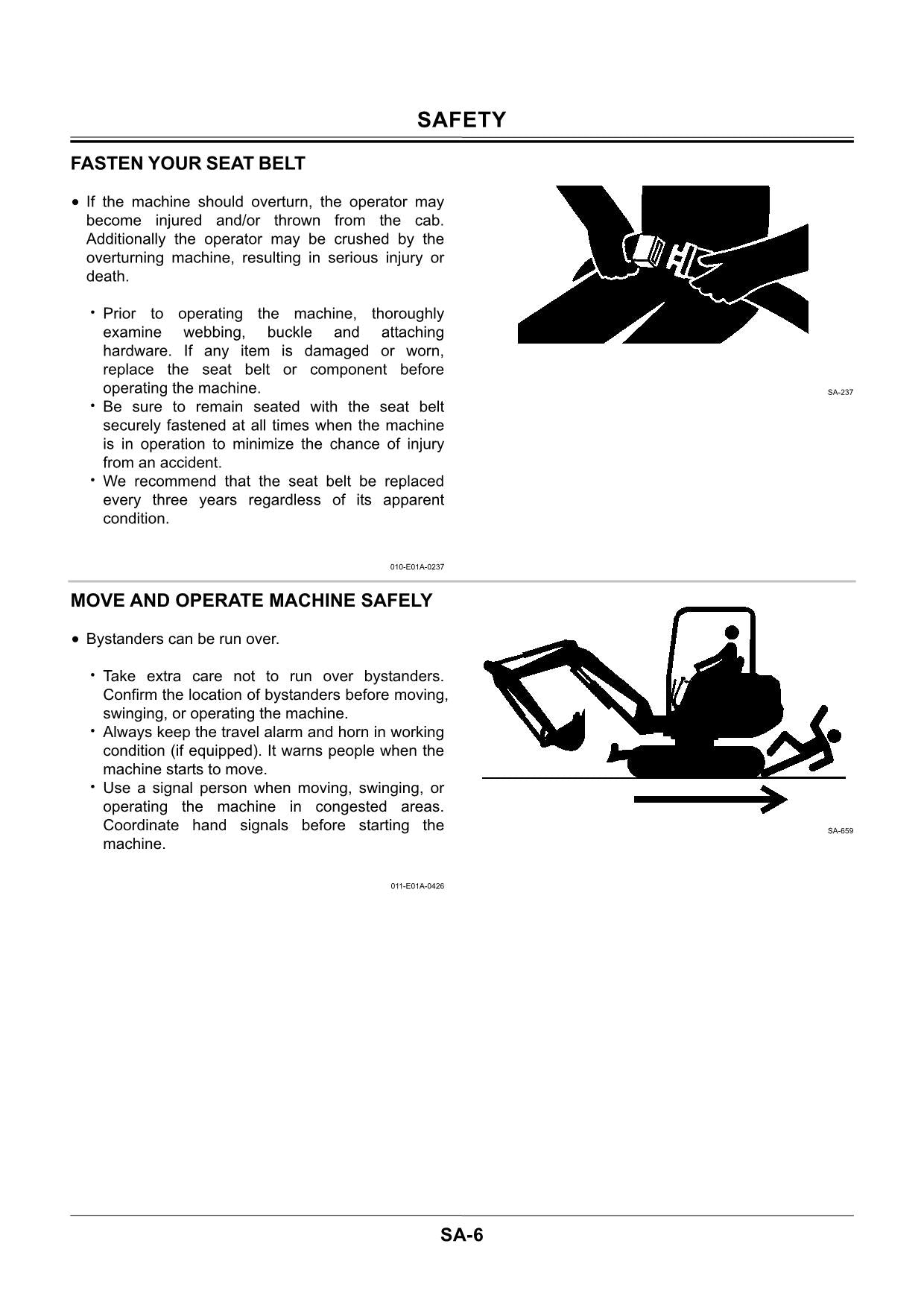 Hitachi ZX27U ZX30U ZX35U Excavator Workshop Service manual S.N. 007001 and up