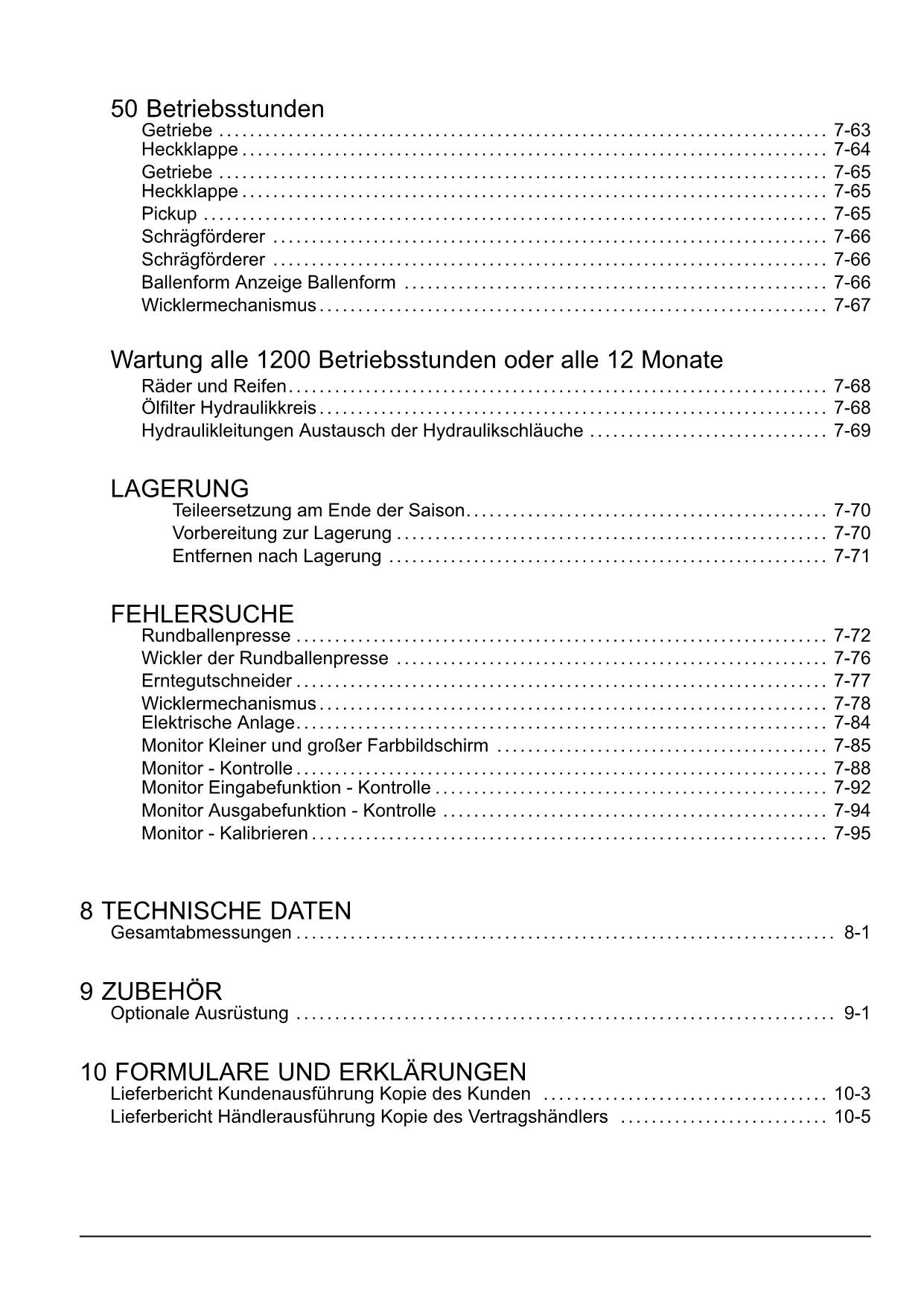 New Holland BR6090 COMBI Rundballenpresse Manuel d'instructions