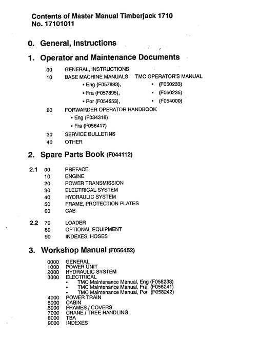 JOHN DEERE 1710 FORWARDER SERVICE-REPARATURHANDBUCH