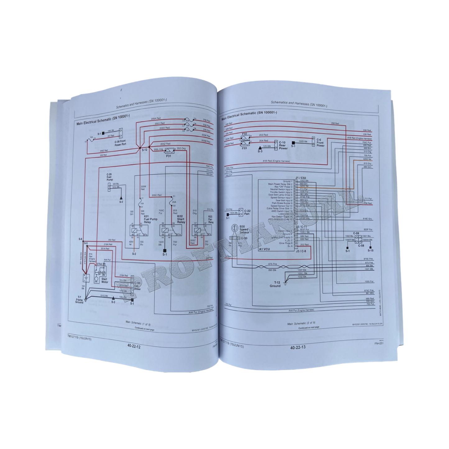 JOHN DEERE XUV825i GATOR SERVICE MANUAL TM107119 +BONUS!