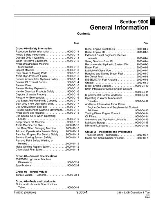 JOHN DEERE 330B 35 LADER SERVICE-BETRIEB-TEST-REPARATURHANDBUCH