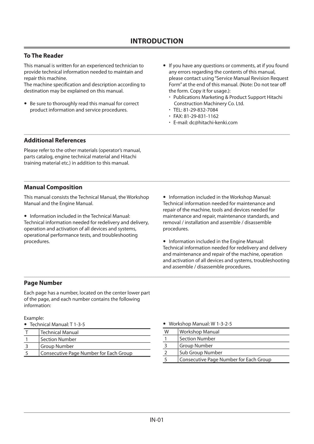 Hitachi ZX68USR-5A Excavator Service Manual with Schemes