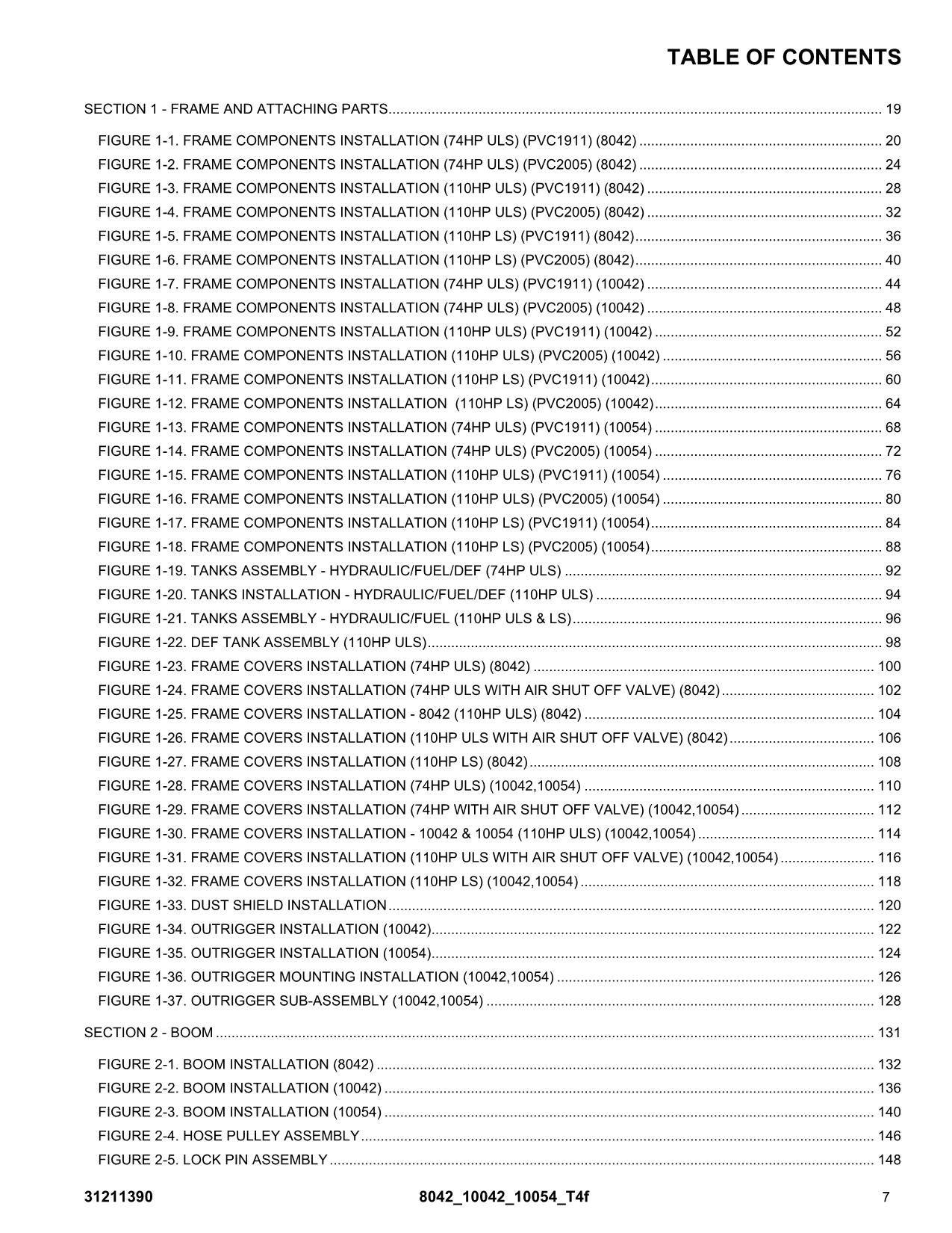 SKYTRAK 10042 10054 8042  Telehandler Parts Catalog Manual