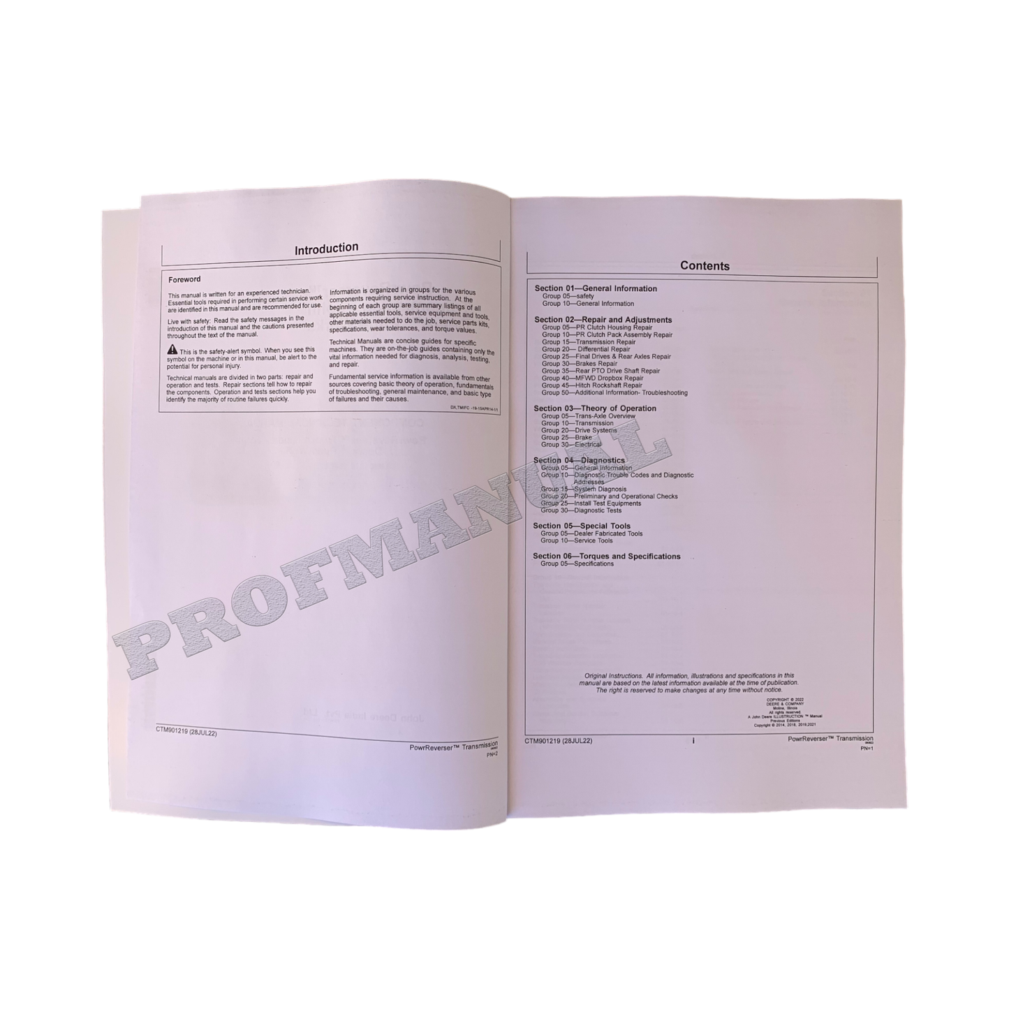 JOHN DEERE 5045E 5050E 5055E 5058E 5060E 5065E 5067E TRANSMISSION SERVICE MANUAL