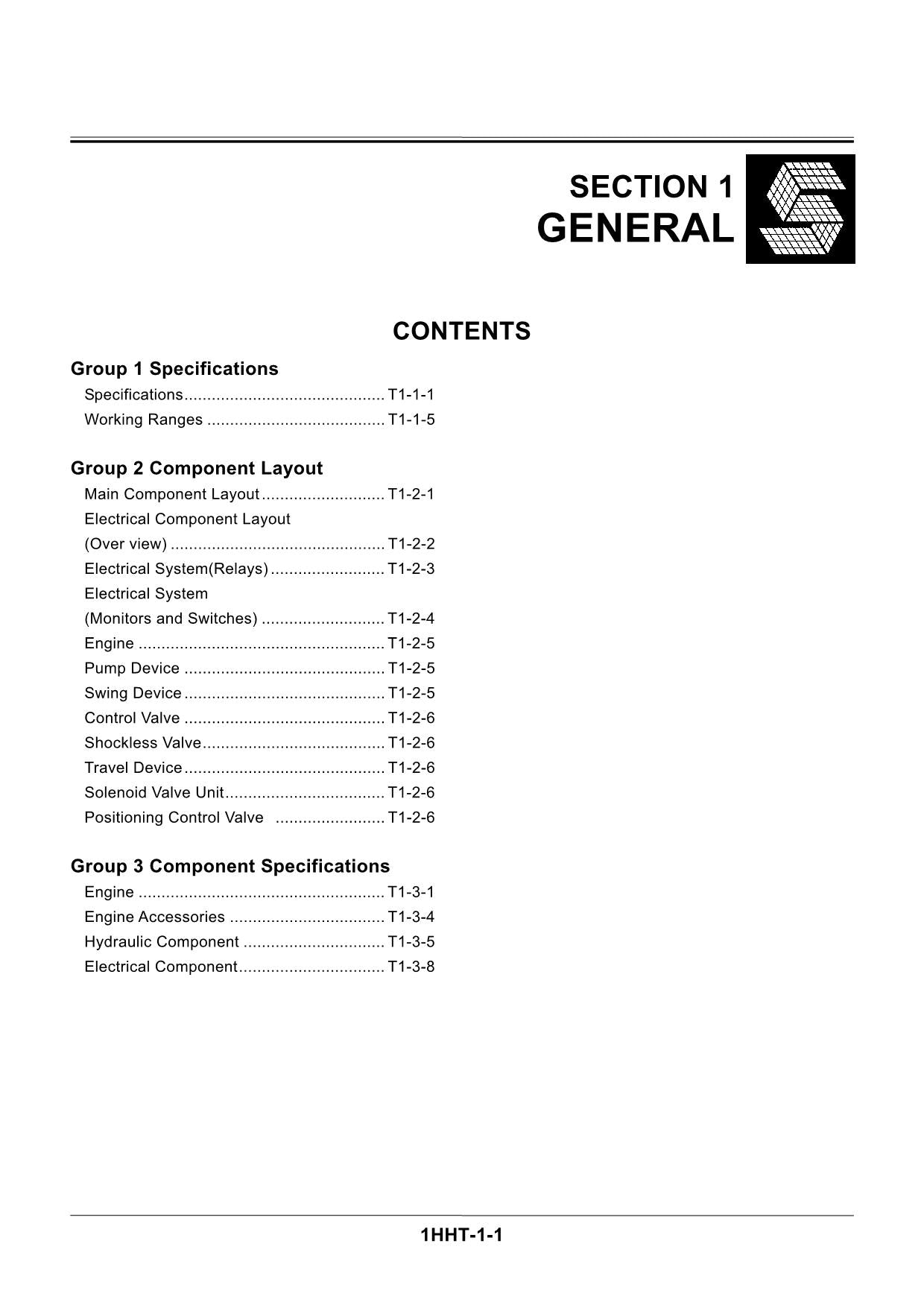 Hitachi ZX330 ZX330LC ZX350H ZX350LCH Excavator Operat Principle Service manual