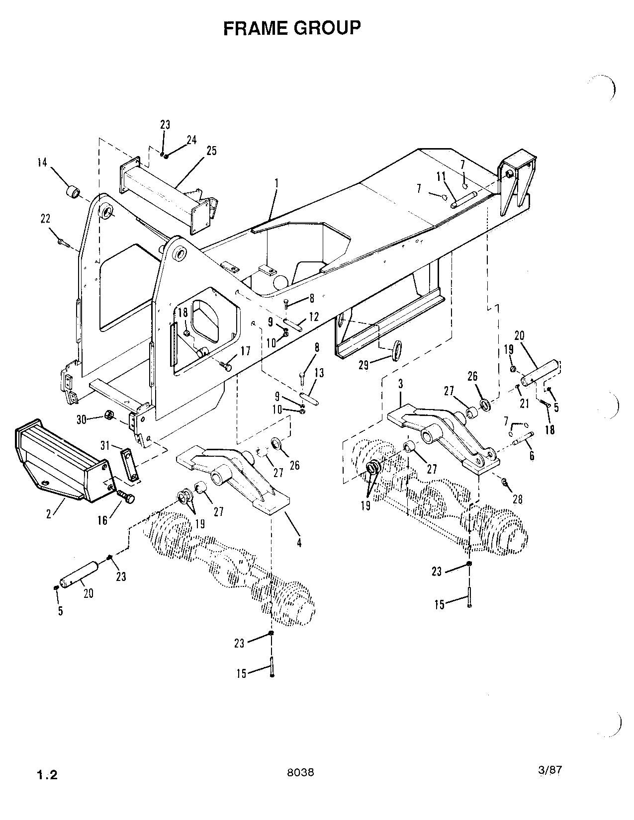 SKYTRAK 8038 Telehandler Parts Catalog Manual