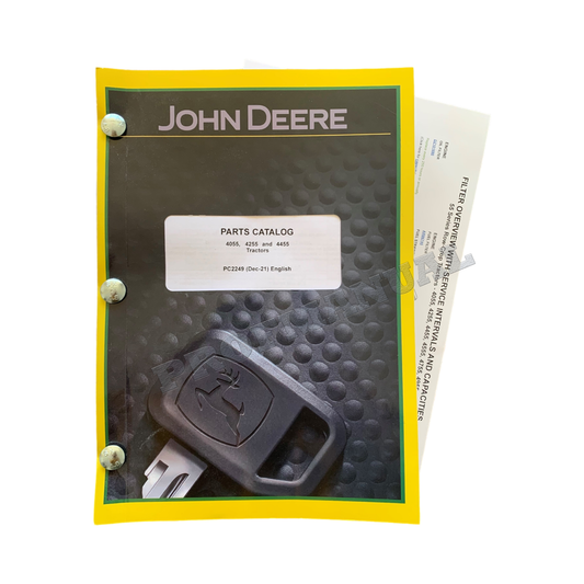 JOHN DEERE 4055 4255 4455 TRAKTOR-TEILEKATALOG-HANDBUCH + !BONUS! 