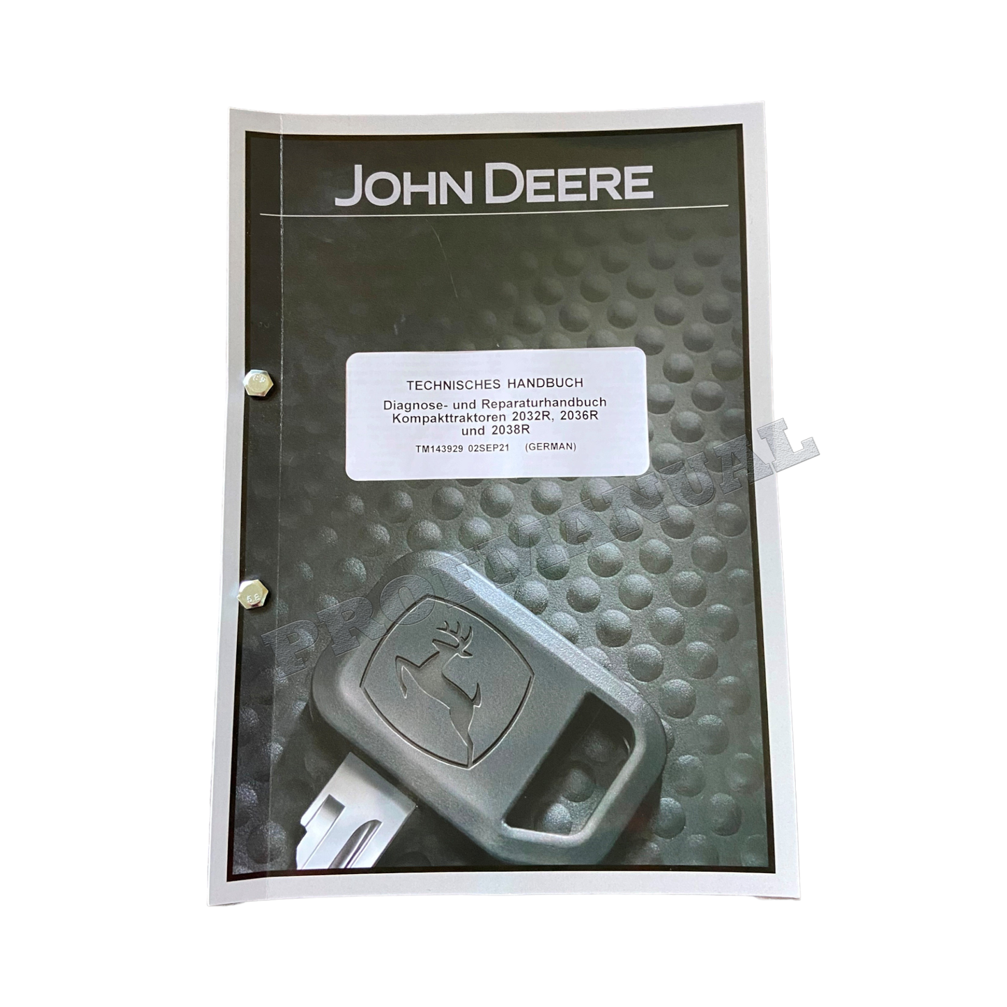 JOHN DEERE 2032R 2036R 2038R TRAKTOR DIAGNOSE REPARATURHANDBUCH