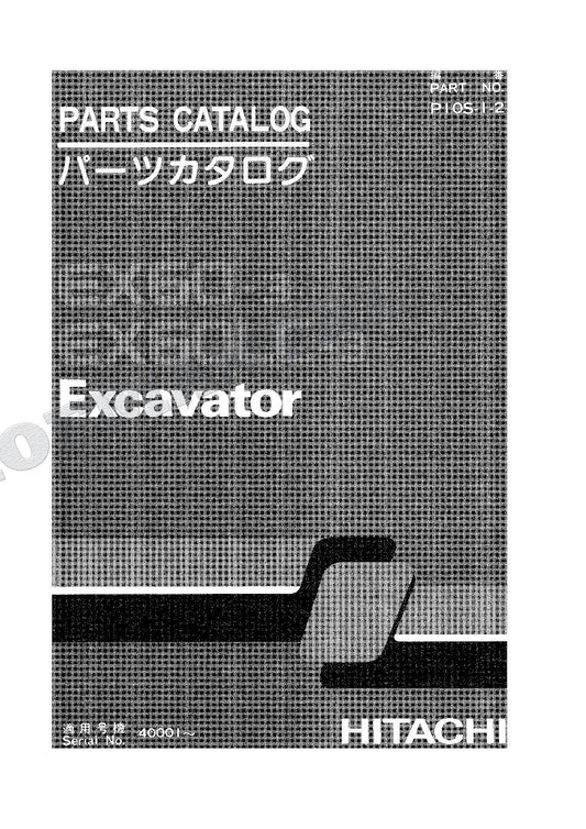 HITACHI EX60-3 EX60LC-3 Excavator Parts Catalog Manual SN 40001-