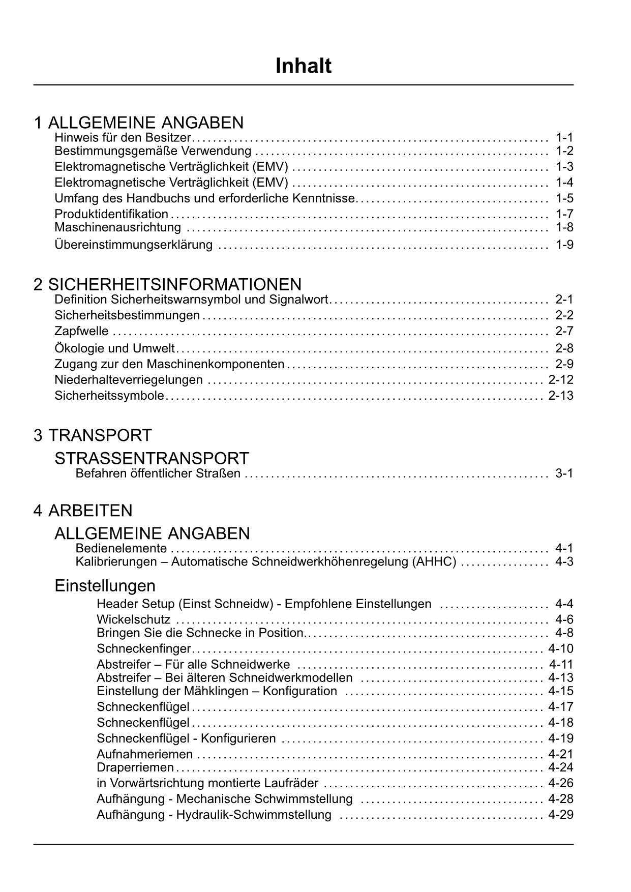 New Holland 790CP Schneidwerk Manuel d'instructions