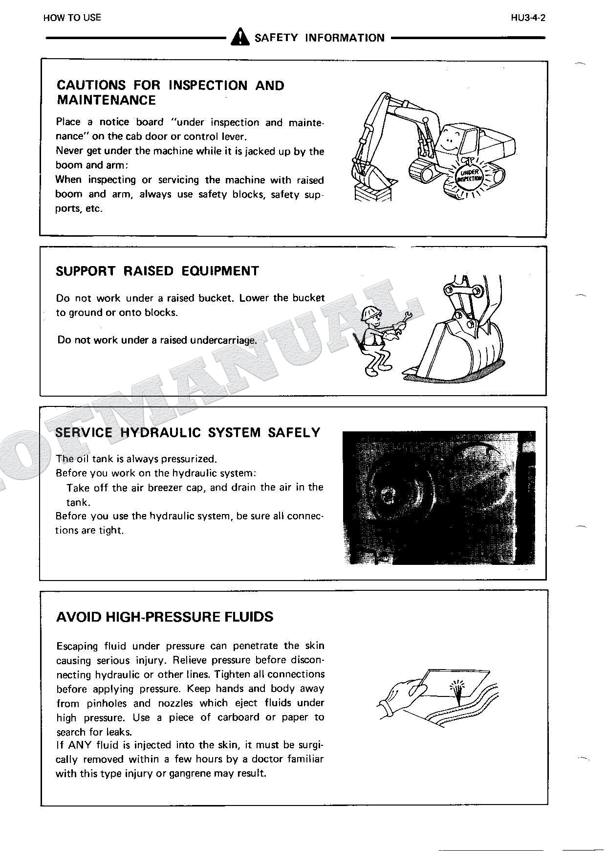 HITACHI EX300 Hudraulic Excavator Repair Service Manual