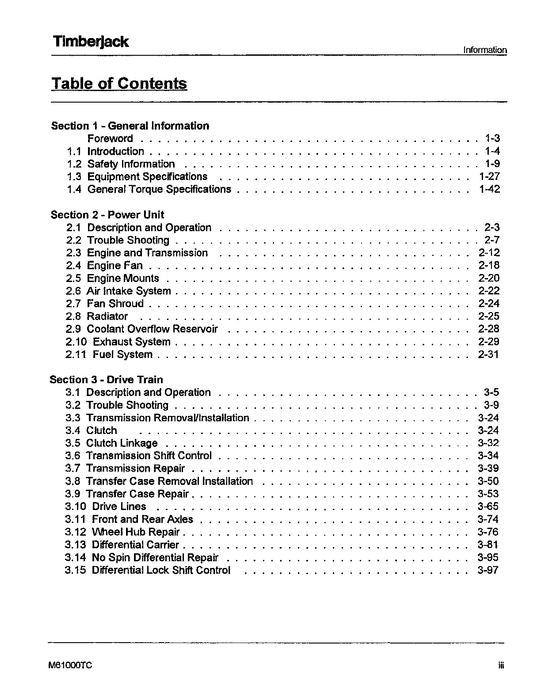 JOHN DEERE 610 FORWARDER SERVICE REPAIR MANUAL