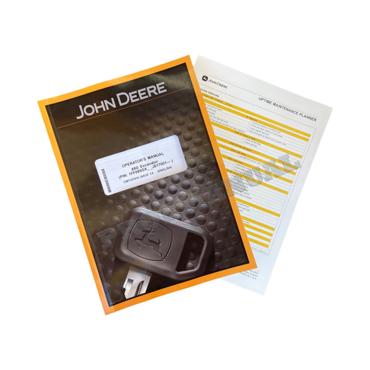 JONH DEERE 85G EXCAVATOR OPERATORS MANUAL + !BONUS!