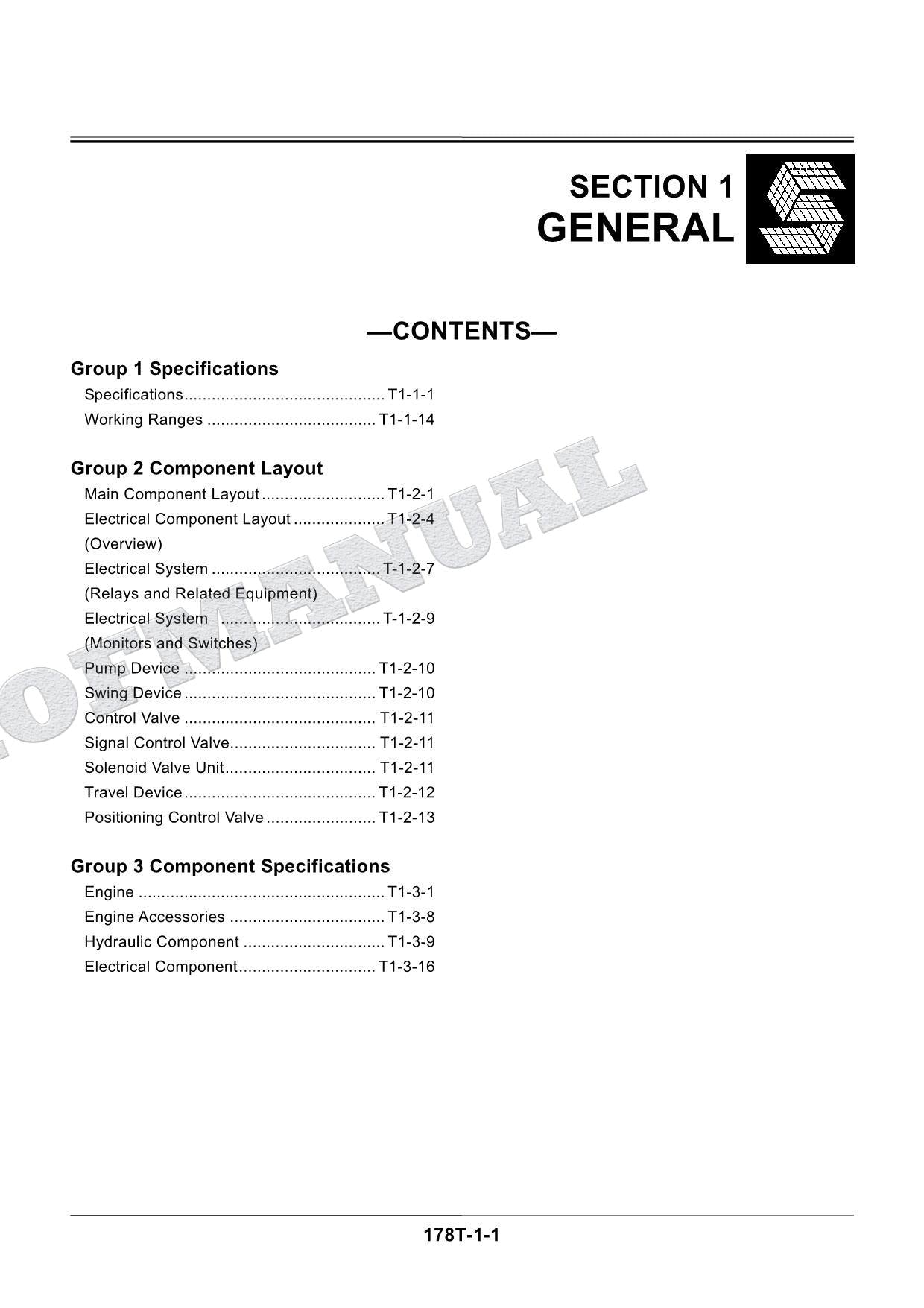 HITACHI ZX200 ZX225 Excavator Service manual Operat Principle TO178-E-04