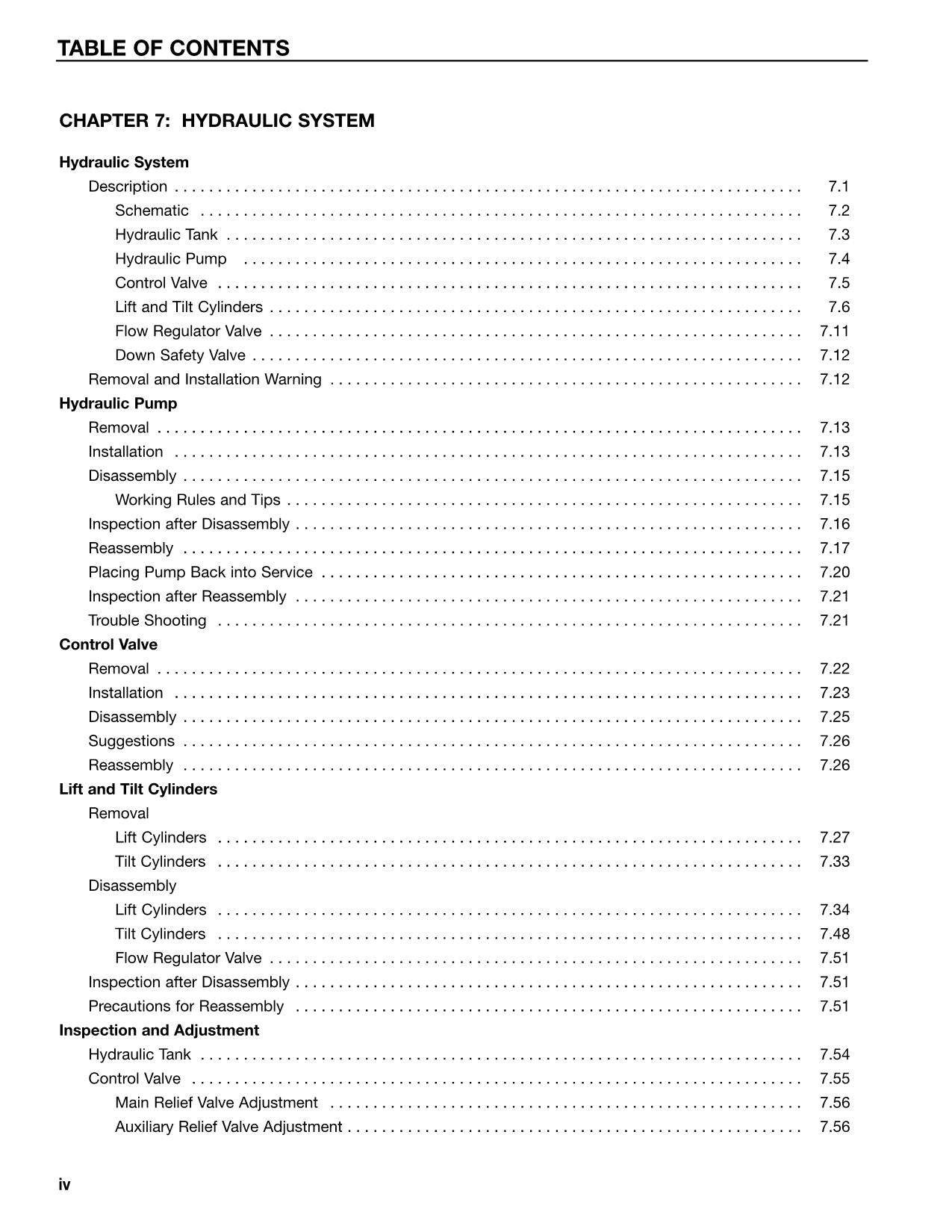 Caterpillar Lift Truck EC35N EC40N EC45N EC55N Forklift Service Manual