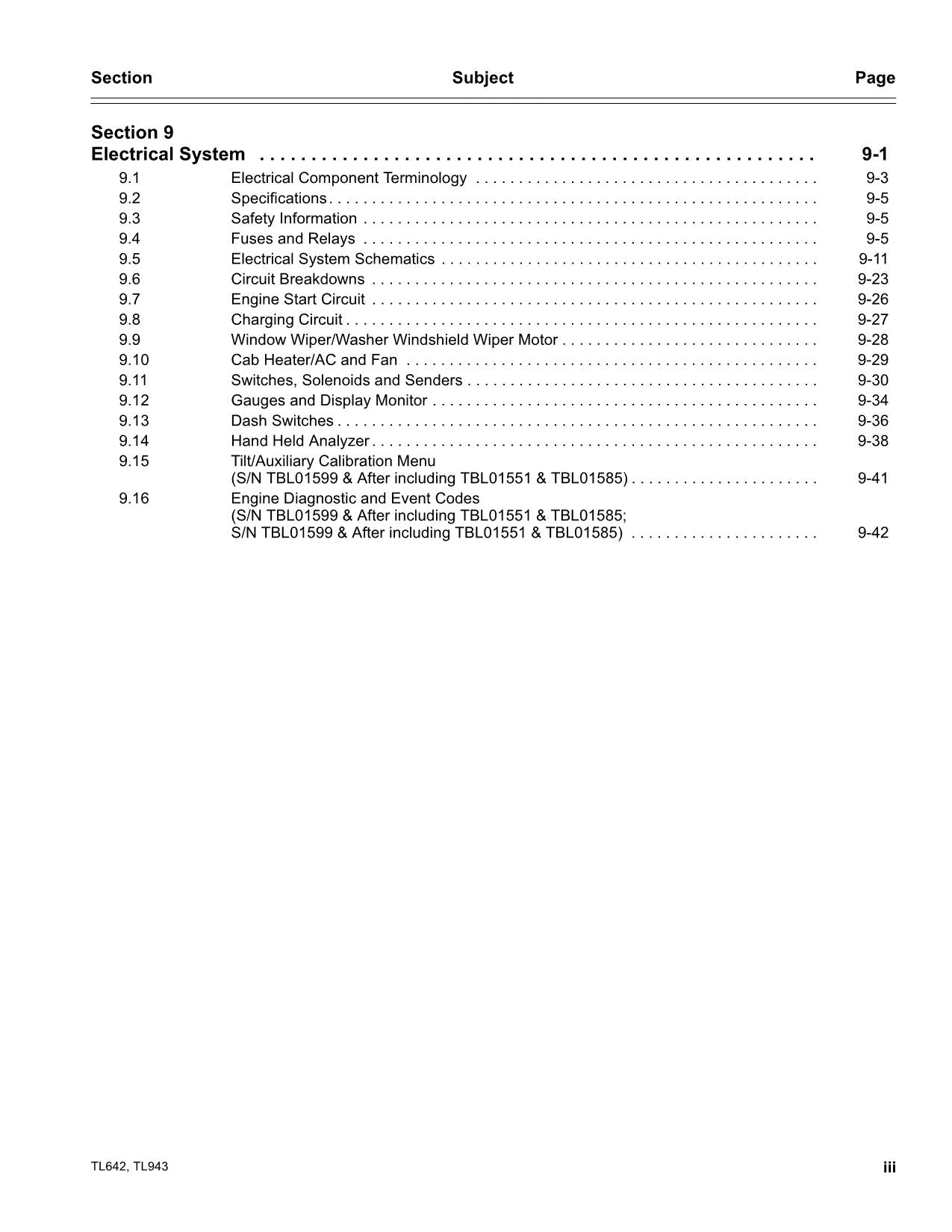 Caterpillar TL642 TL943 Teleskoplader Servicehandbuch S/N TBK- TBL-