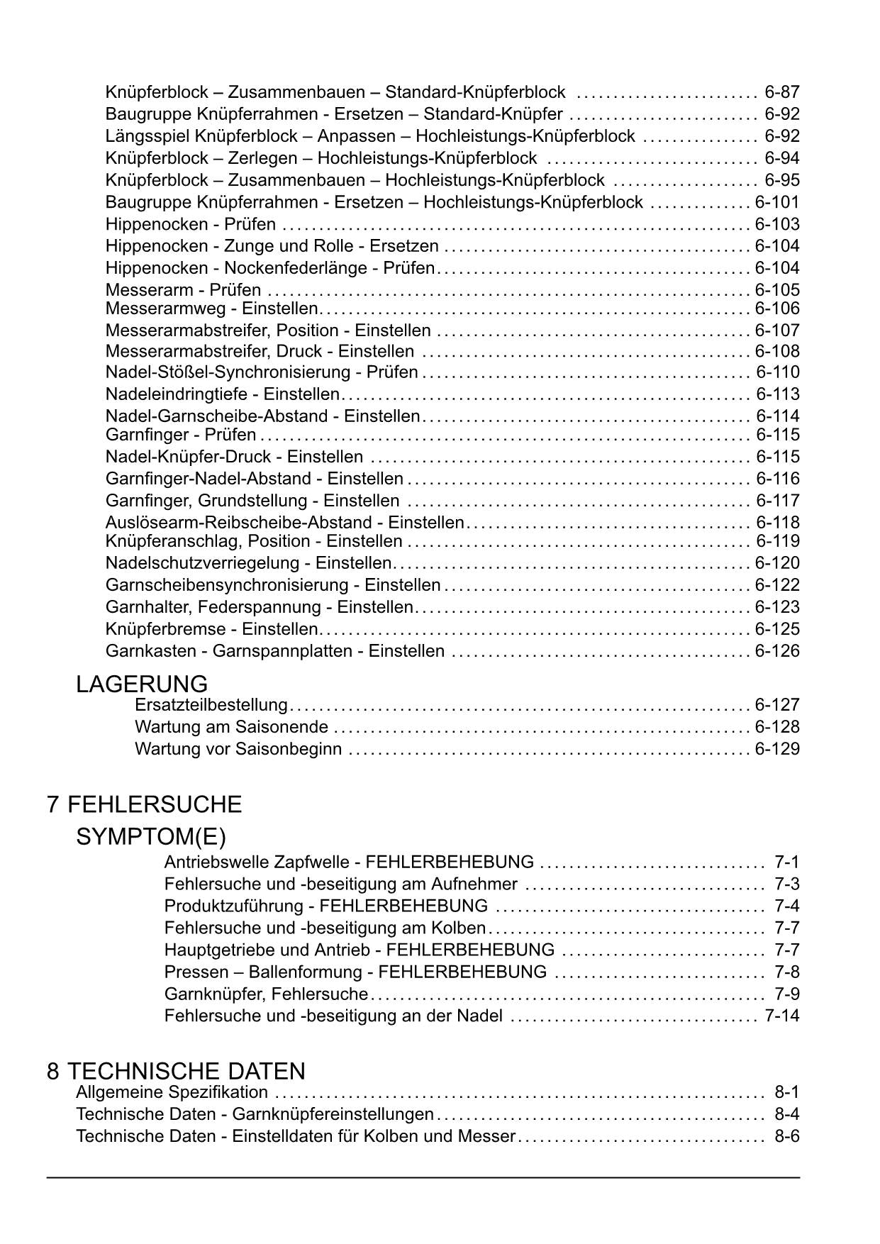 New Holland BC5060 BC5070 Quaderballenpresse Manuel d'instructions