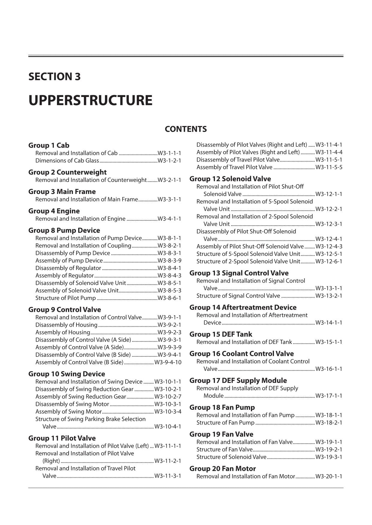 Hitachi ZX350LC-6 ZX350LCN-6 Excavator Workshop Service manual WDDQ50-EN-01