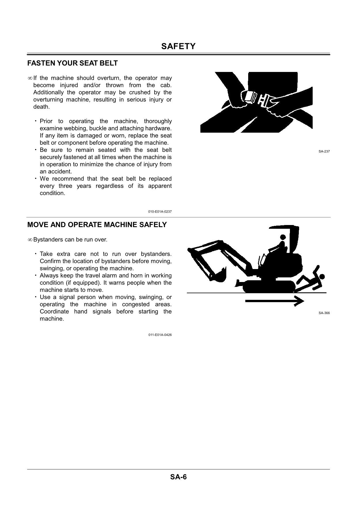 Hitachi ZX40U ZX50U Excavator Workshop Service manual Up to S.N. 007000