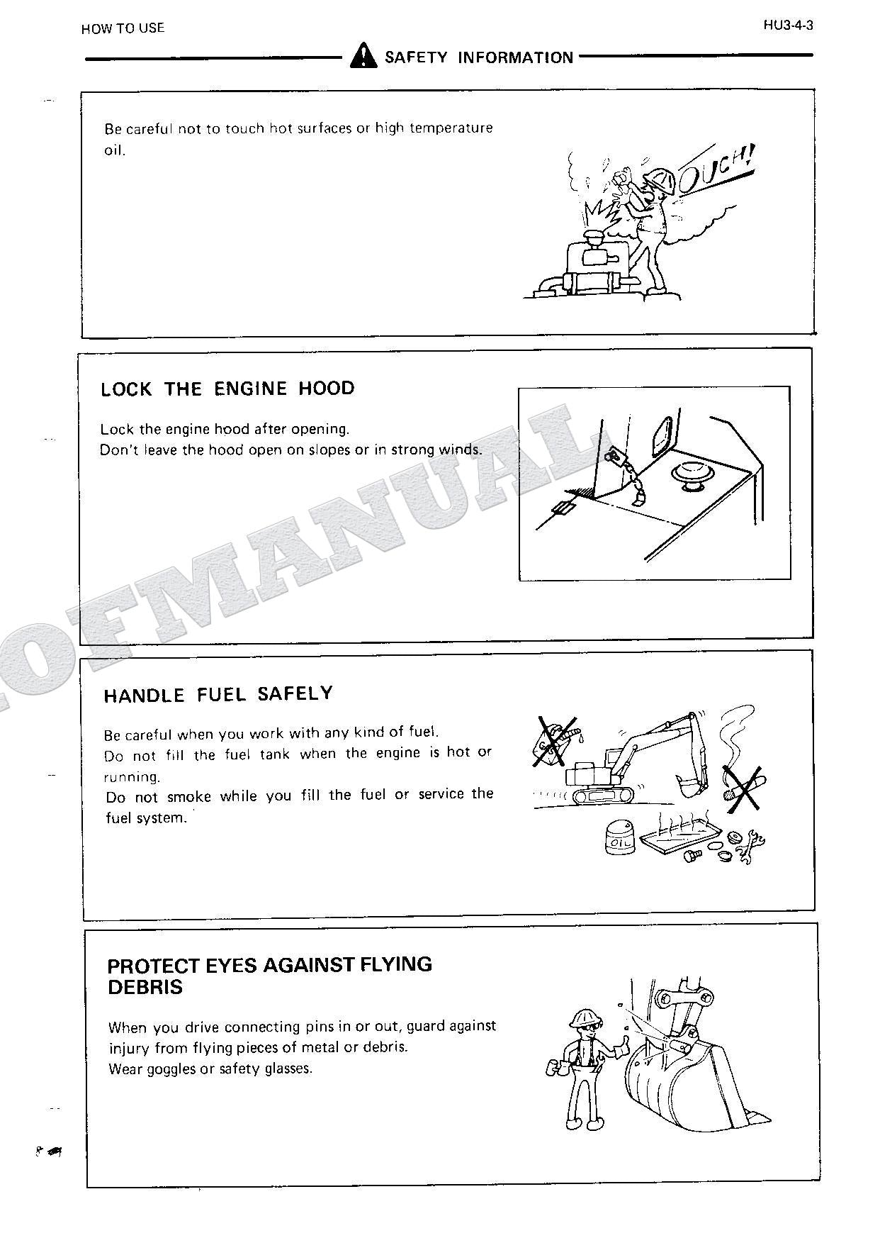 HITACHI EX200 Hudraulic Excavator Service Manual