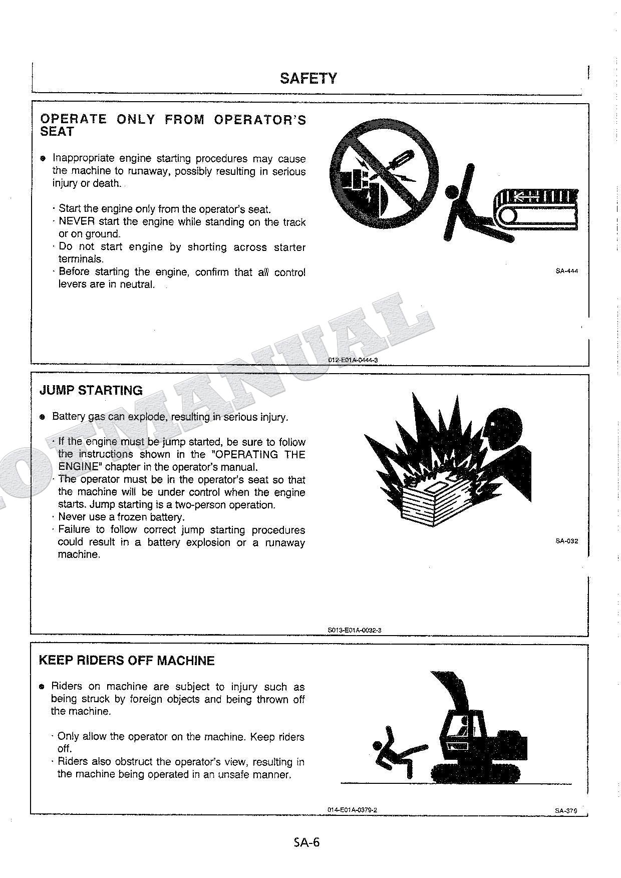 HITACHI Working Range Base Roll Angle Monitor EX-5 Excavator Service manual