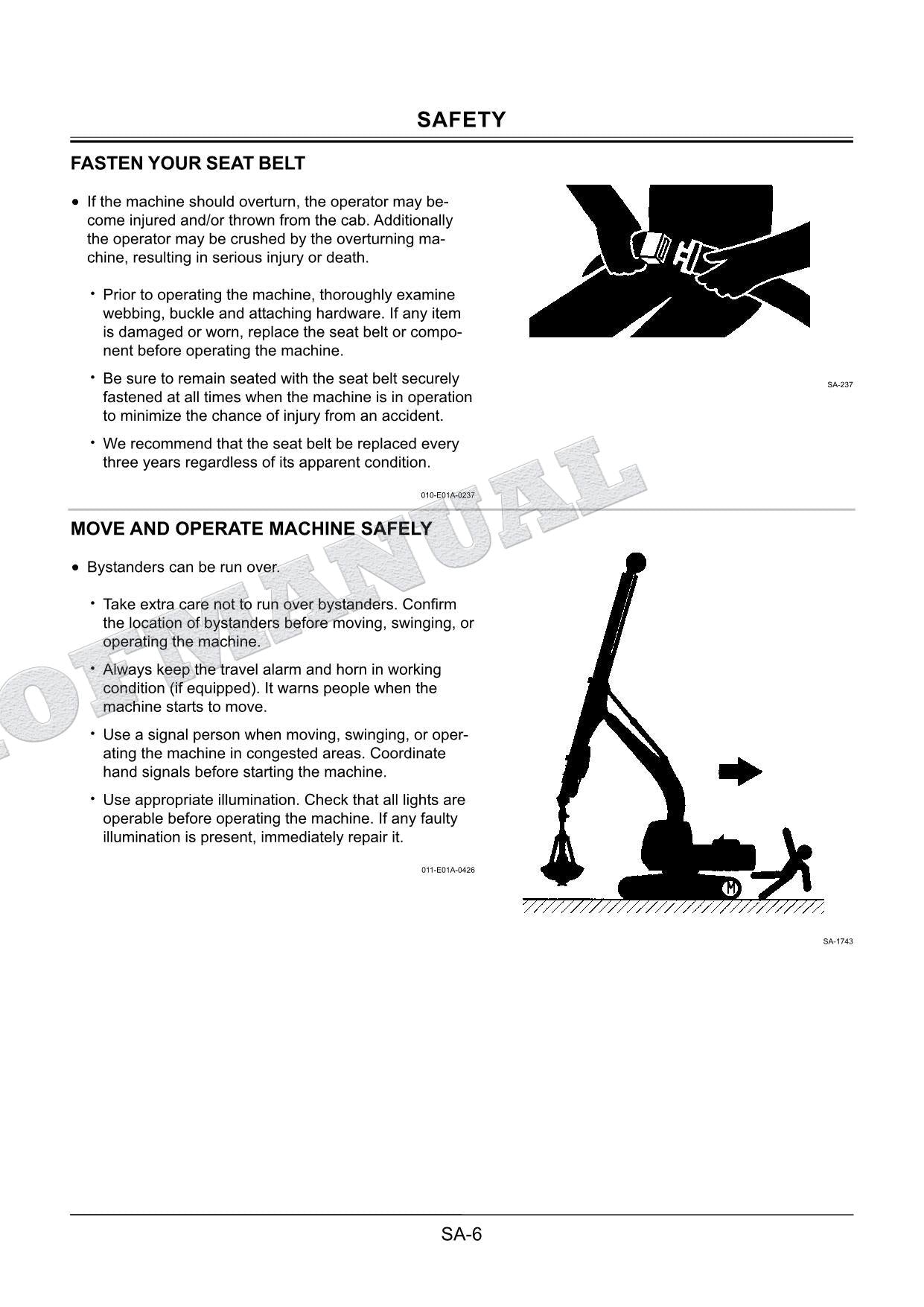 HITACHI ZX200LC-3 ZX225USRLC-3 Telescopic Clamshell Workshop Service Manual