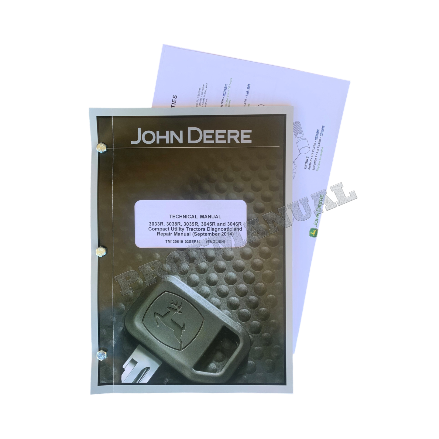 JOHN DEERE 3033R 3038R 3039R 3045R 3046R TRACTOR SERVICE MANUAL + !BONUS!