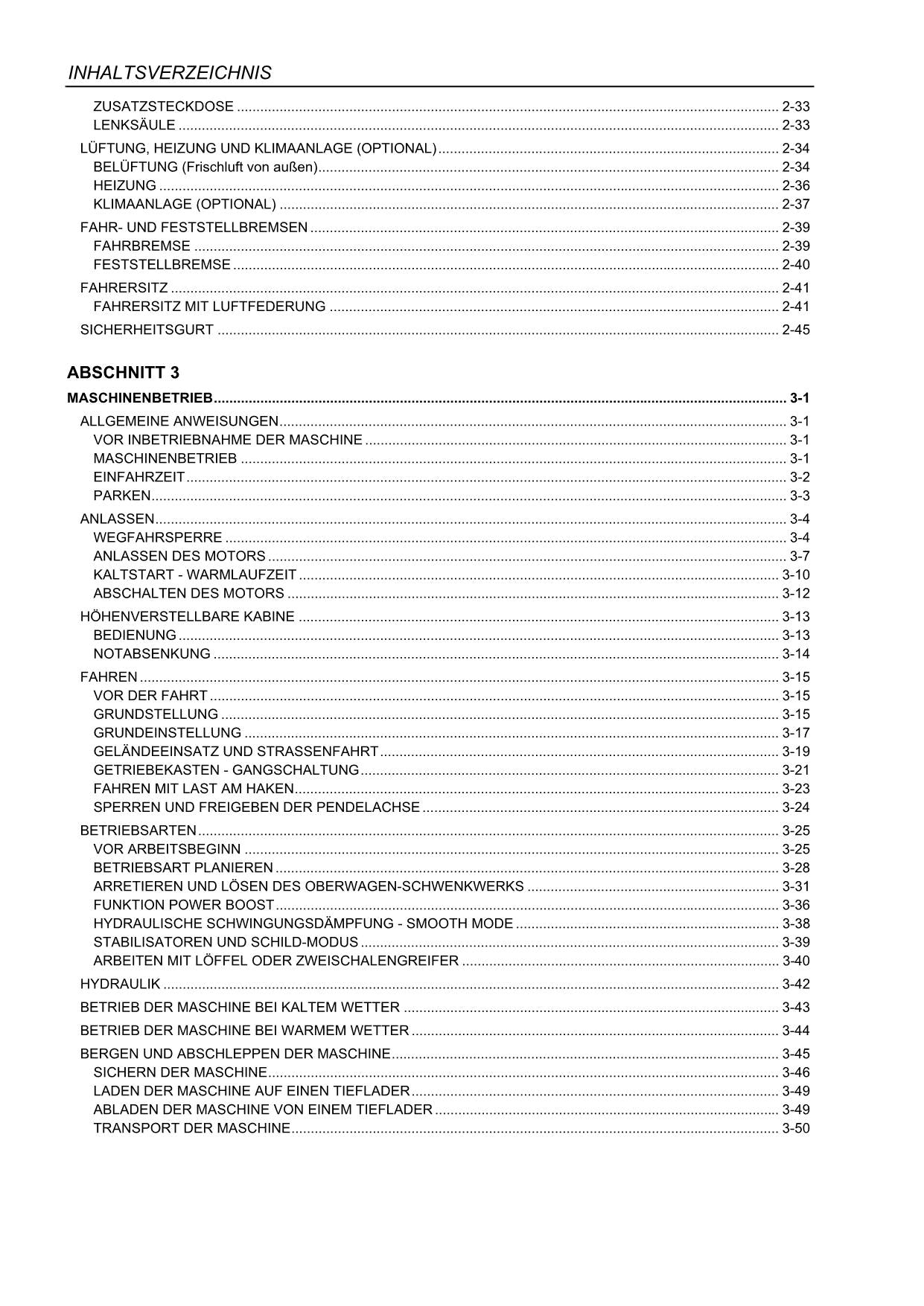 New Holland WE210 WE230 Bagger Manuel d'instructions